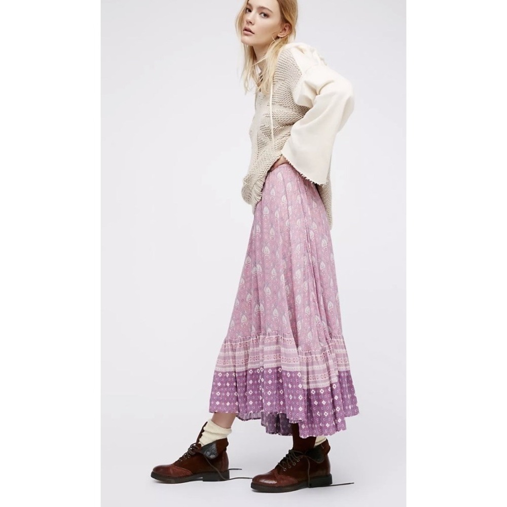 Spell & The Gypsy Lilac Oracle Boho Midi Maxi Skirt M NWT Luxury Bohemian - Picture 4 of 13